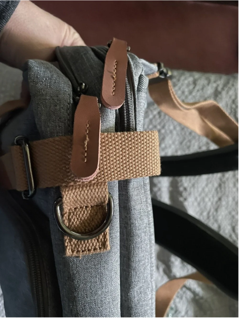 Le Periple Computer Backpack Grey New 18